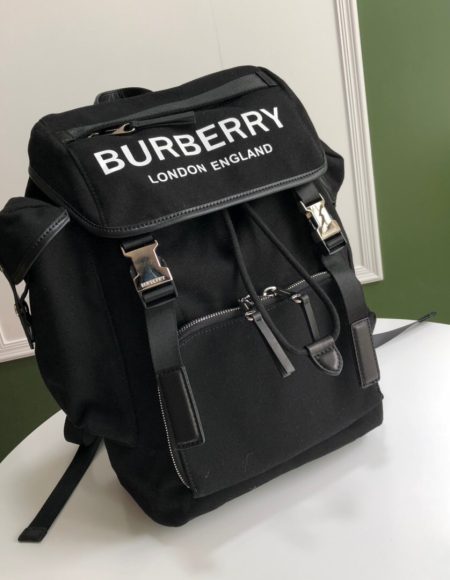 Burberry Logo Print Nylon Backpack