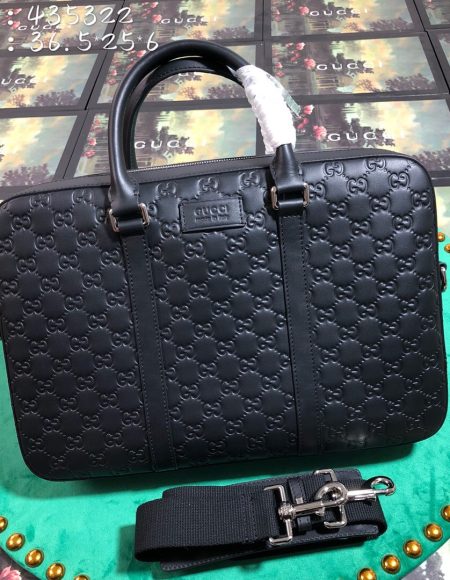 Gucci Signature Leather Briefcase