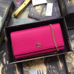 Gucci GG Marmont leather chain wallet