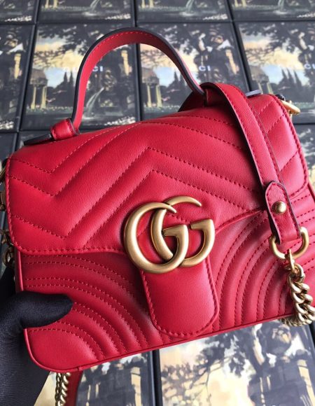 Gucci GG Marmont Mini Top Handle Bag