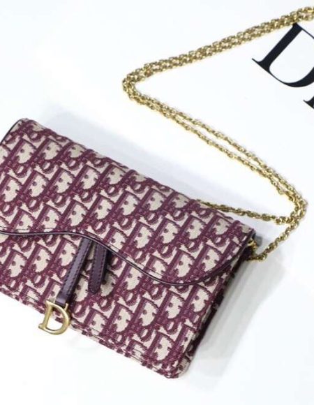 DIOR OBLIQUE SADDLE CLUTCH