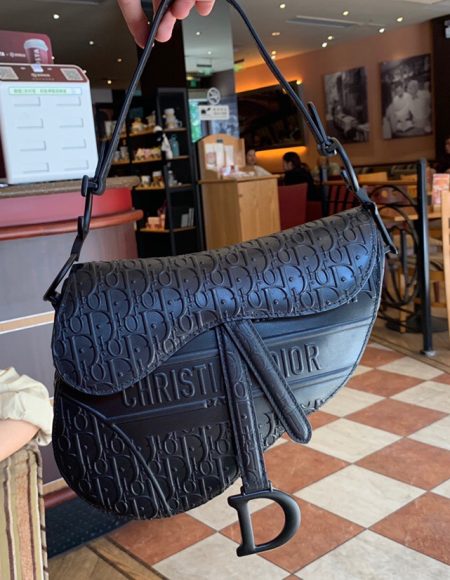 DIOR OBLIQUE SADDLE CLUTCH