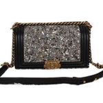 Chanel Boy 2014 Flap Shoulder Bag in Black Original Leather A90192 Gold