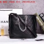 Chanel Calfskin Leather Tote Bag 25806 Black