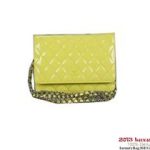 Chanel A33814 Original Patent Leather mini Flap Bag Lemon