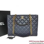 2013 Newest Chanel Shopping Bag Calfskin Leather A30181 RoyalBlue