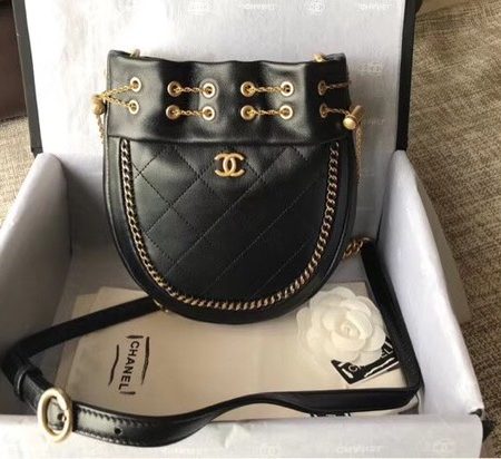 Chanel Flap Original Sheepskin leather cross-body bag 55698 black