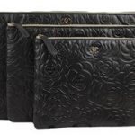 Chanel A69254 A69253 A69252 Camellia Clutch Bag Black Original Sheepskin