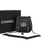 Chanel Hobo Bag in Calfskin Leather A25041 Black