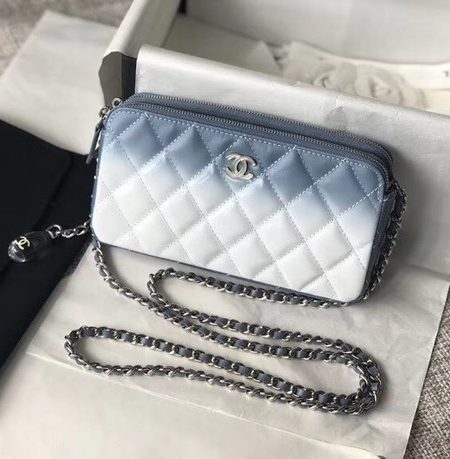 Chanel Clutch with Chain A70249 Blue