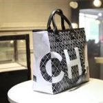 Chanel Tote Bag Sheepskin Leather A66998 Black