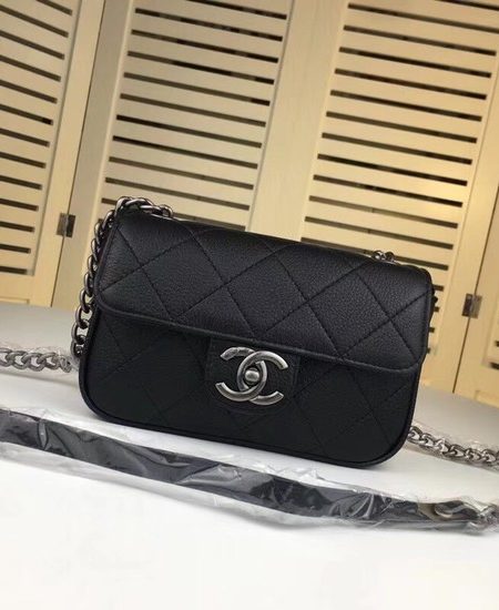 Chanel mini Leather cross-body bag 7739 black
