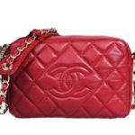 Chanel Sheepskin Leather Shoulder Bag A6836 Red