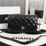 Chanel Classic Flap Bag Bright Leather A33650 Black