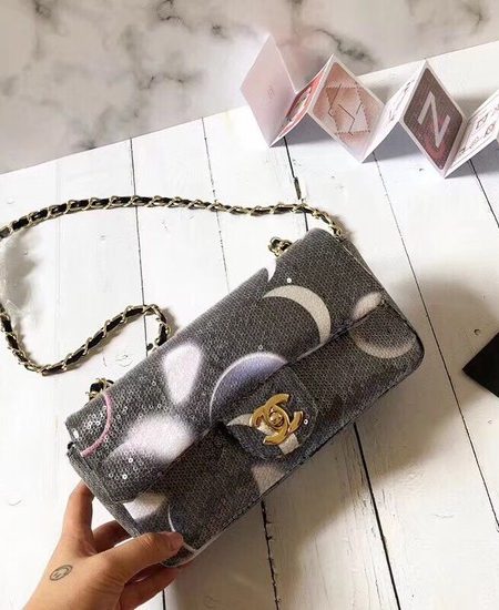 Chanel Flap Beads Shoulder Bag CF5616 black