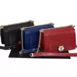 Boy Chanel A6847 Flap Shoulder Bag in Original Leather