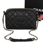 Chanel Shoulder Bag Sheepskin Leather A67750 Black