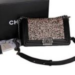 Chanel Boy Flap Shoulder Bag in Sheepskin Leather A30204 Black
