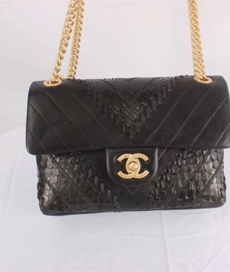 Chanel Classic original Sheepskin Leather Shoulder Bag 4785 black