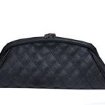Chanel Mini Clutch Bag Cannage Pattern A34342 Black