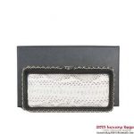 Chanel Snake Leather Evening Bag A69404 Black&White