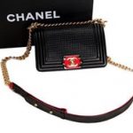 Boy Chanel Flap Shoulder Bag in A30196 Black Original Leather