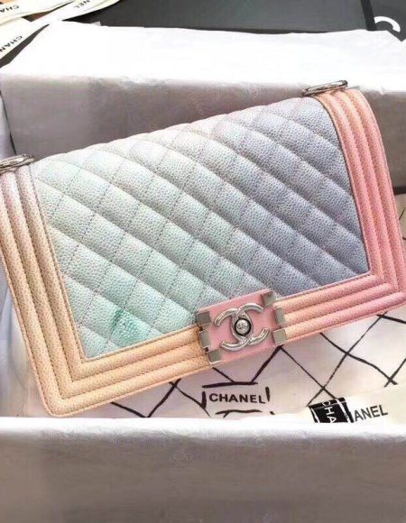 Boy Chanel Original Caviar Leather Rainbow Bag C67086
