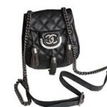 Chanel Hobo Bag in Calfskin Leather A67325 Black&Burgundy&Green
