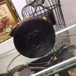 Chanel 2017 Fall Winter Calfskin Leather Cosmetics Case A7018 Black