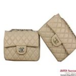 Chanel 1115 mini Classic Flap Bag Sheepskin Leather Apricot