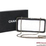 Chanel A69404 Ostrich Leather Evening Bag White