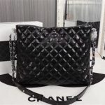 Chanel Shoulder Bag Calfskin Leather A33655 Black