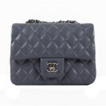 Chanel mini Classic Flap Bag 1119 Lavender Original Sheepskin Leather Gold