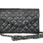 Chanel mini Flap Bag Snake Leather CHA1268 Black