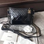 Chanel Gabrielle Original Cowhide Leather Shoulder Bag A93841 black