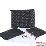 Chanel A69254 A69253 A69252 Clutch Bag Cannage Pattern Black