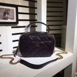 Chanel Classic Caviar Leather Shoulder Bag 92122B Black