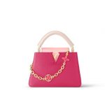 Louis Vuitton LV CAPUCINES MM Rose Pondichéry Pink/Coquille/Fresh Pink M20845
