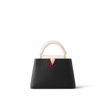 Louis Vuitton LV CAPUCINES BB Black/Greige Doux /Scarlet M21043