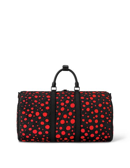Louis Vuitton LV X YK KEEPALL 50 Black/Red M21674