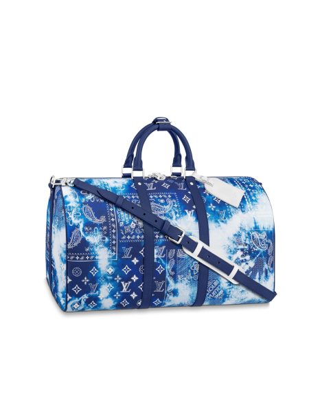 Louis Vuitton LV KEEPALL 50B Blue M20558