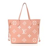 Louis Vuitton LV NEVERFULL MM Trianon Pink / Cream M46329