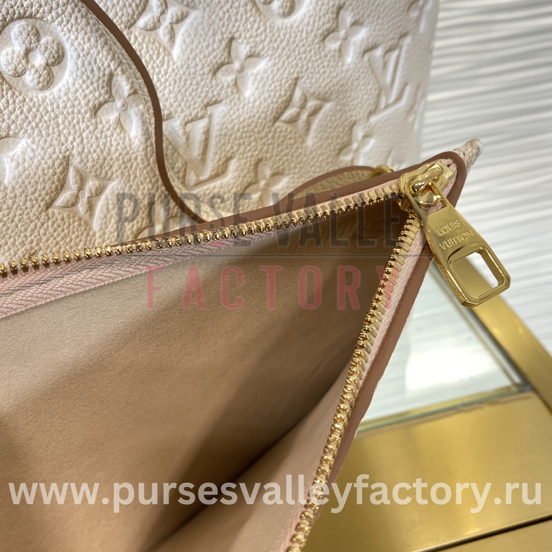 LV x YK Neverfull MM Tote Bag Monogram Empreinte Leather - Handbags M46422