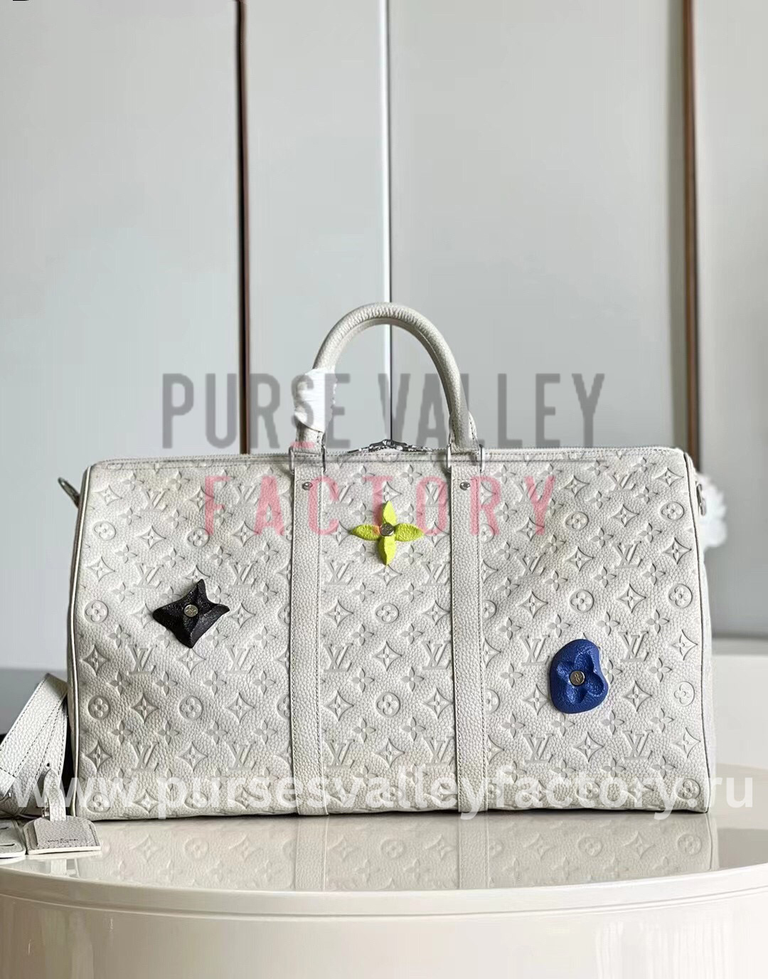 M20901 Louis Vuitton Taurillon Monogram Keepall 50 Bag