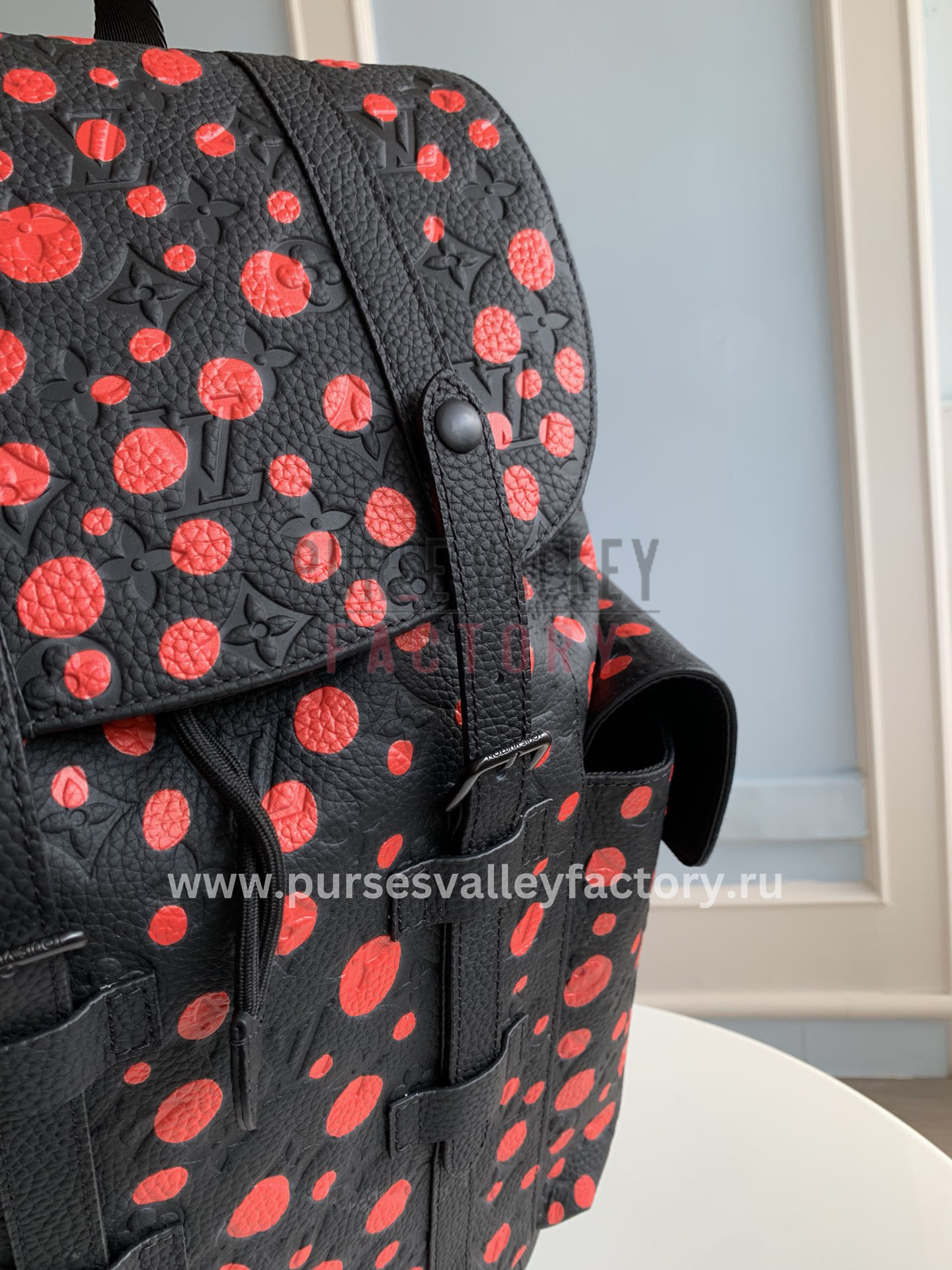 Louis Vuitton CHRISTOPHER Dots Monogram Leather Backpacks (M46403)