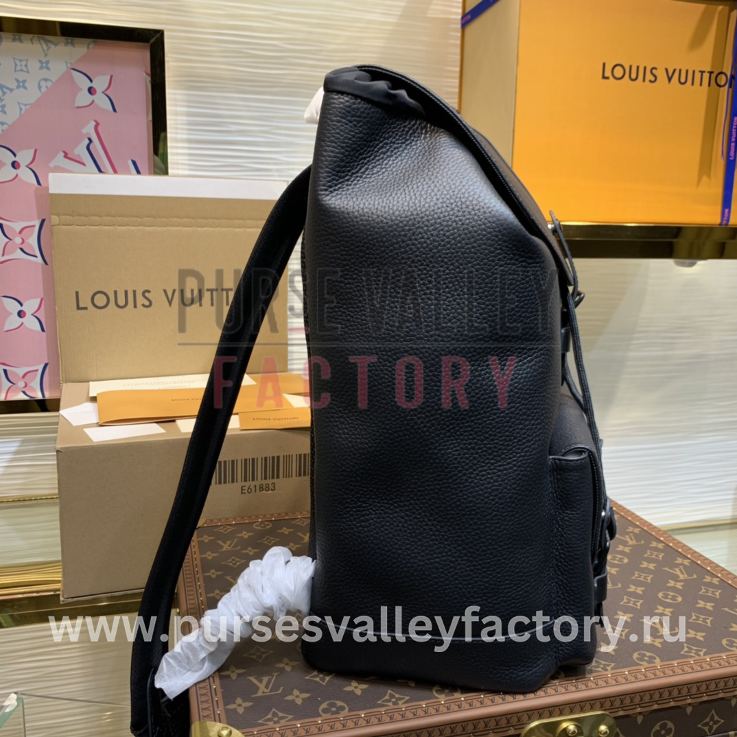 Louis Vuitton M58644 LV Christopher Slim backpack in Blue