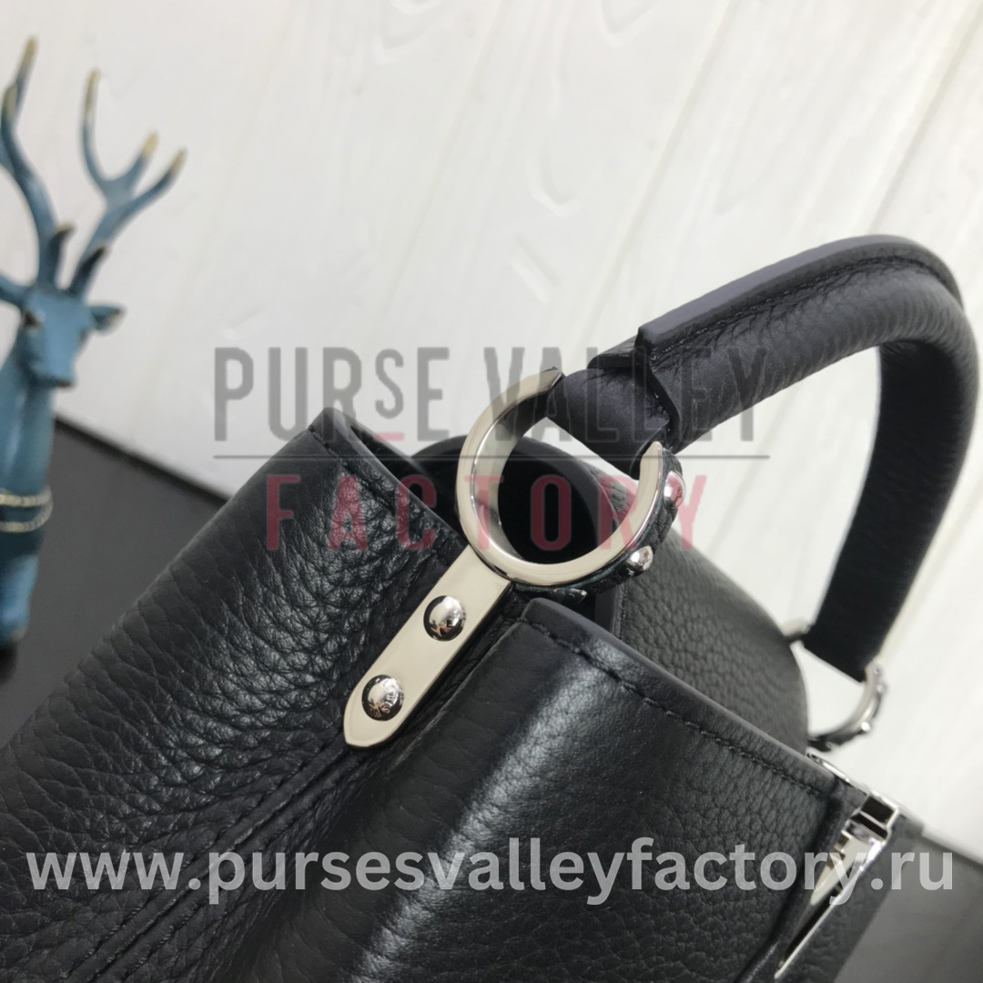 LOUIS VUITTON Bag Capucines Mini Handbag Black M56071 #358