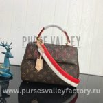 Louis Vuitton LV CLUNY BB Fuchsia/Bordeaux Red White M42738