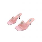 PRADA PLEXIGLAS & PATENT LEATHER SANDALS PINK 1XX644