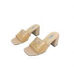 PRADA PLEXIGLAS & PATENT LEATHER SANDALS NUDE 1XX644